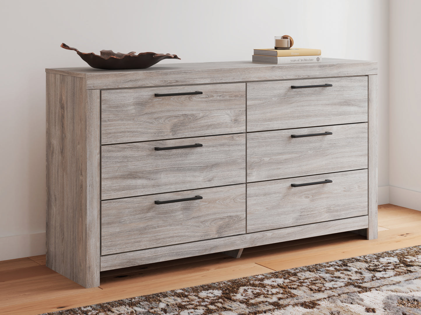 Lakeland Furniture Outlet - Ashley Furniture - Broachmyn Bedroom - Six Drawer Dresser / Gray - PCB1120-31
