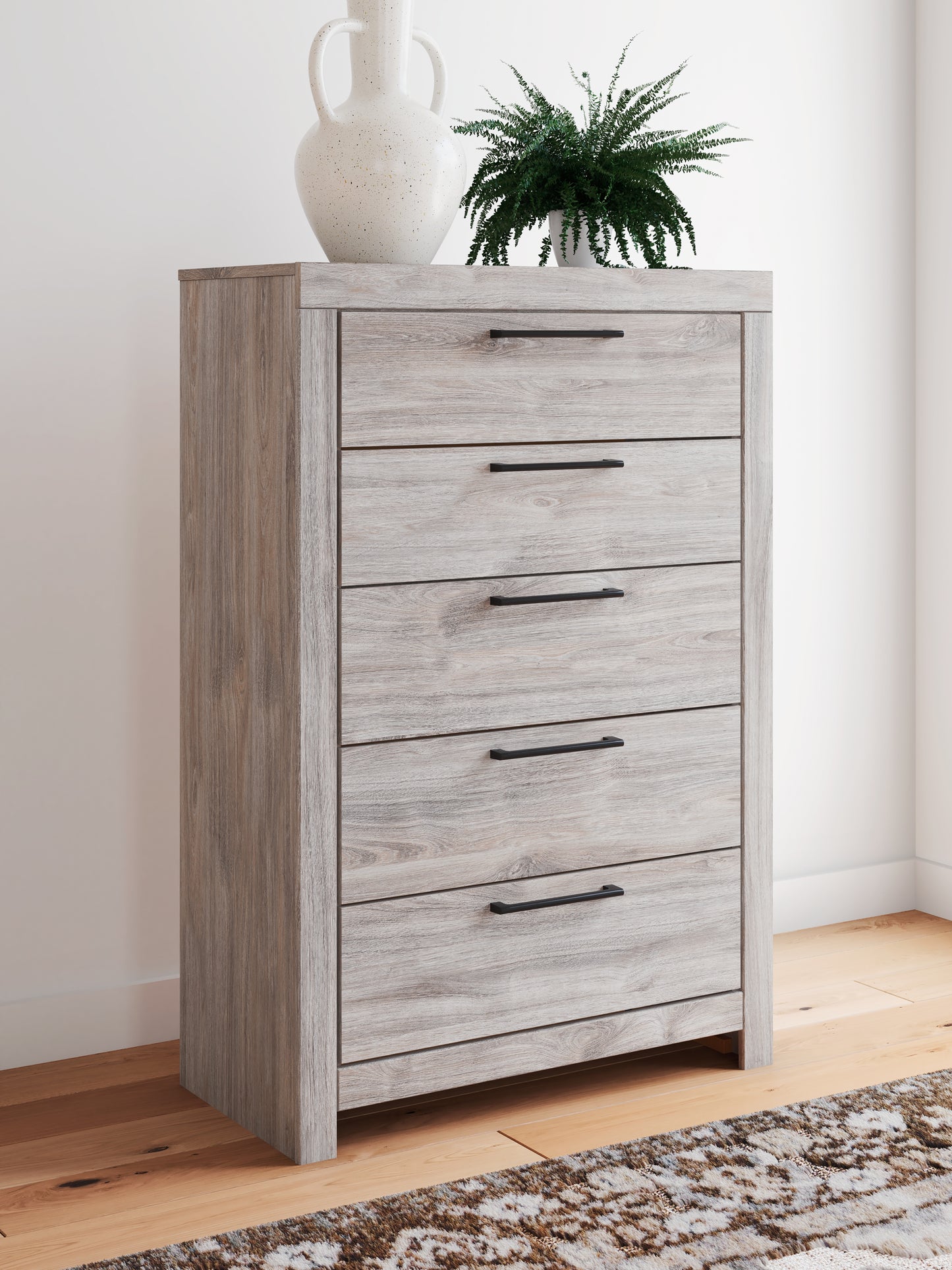 Lakeland Furniture Outlet - Ashley Furniture - Broachmyn Bedroom - Five Drawer Chest / Gray - PCB1120-46