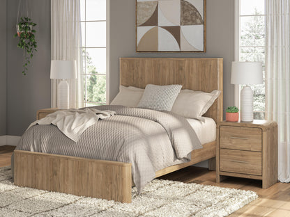 Lakeland Furniture Outlet - Ashley Furniture - Gramburg Bedroom - Full Panel Platform Bed / Warm Natural Brown - PCB1121B9