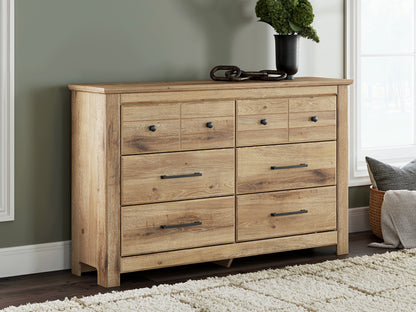 Lakeland Furniture Outlet - Ashley Furniture - Makidern Bedroom - Six Drawer Dresser / Tan - PCB1170-31