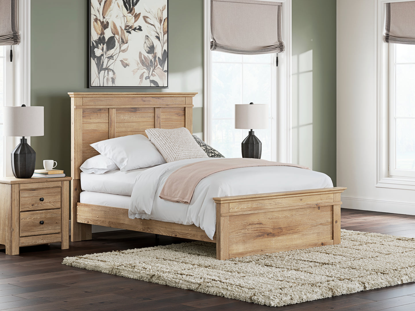 Lakeland Furniture Outlet - Ashley Furniture - Makidern Bedroom - Full Panel Bed / Tan - PCB1170B19