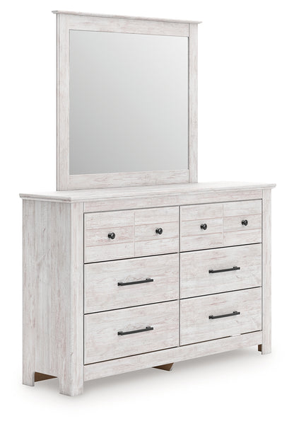 Lakeland Furniture Outlet - Ashley Furniture - Makidern Bedroom - Dresser and Mirror / Whitewash - PCB1171B1
