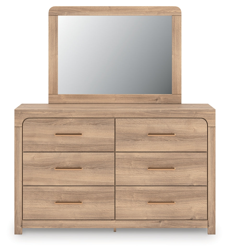 Lakeland Furniture Outlet - Ashley Furniture - Kinlanni Bedroom - Dresser and Mirror / Tan - PCB1360B1
