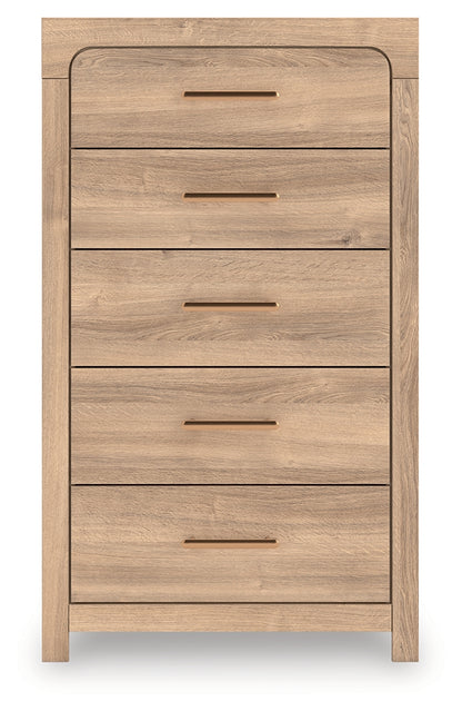 Lakeland Furniture Outlet - Ashley Furniture - Kinlanni Bedroom - Five Drawer Chest / Tan - PCB1360-46