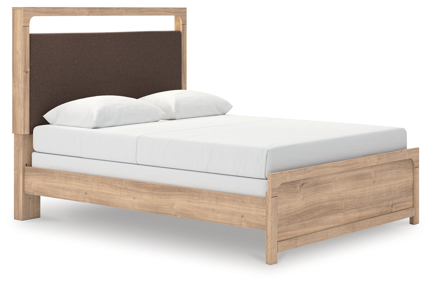 Lakeland Furniture Outlet - Ashley Furniture - Kinlanni Bedroom - Queen Upholstered Panel Bed / Tan - PCB1360B4