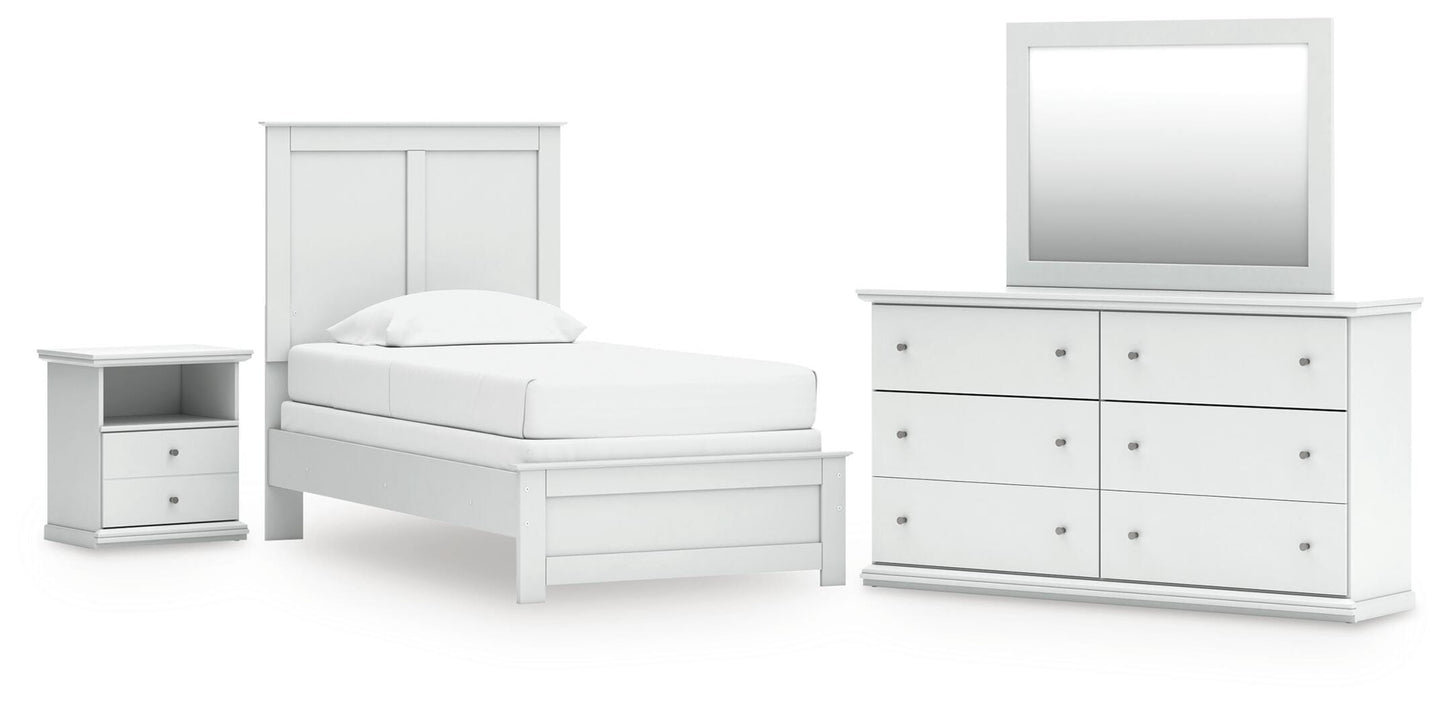 Lakeland Furniture Outlet - Ashley Furniture - Bostwick Shoals Twin Panel Bed, Dresser, Mirror and Nightstand - Twin Panel Bed, Dresser, Mirror and Nightstand - B139B60