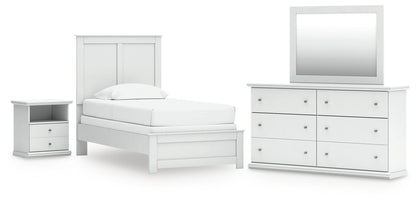 Lakeland Furniture Outlet - Ashley Furniture - Bostwick Shoals Twin Panel Bed, Dresser, Mirror and Nightstand - Twin Panel Bed, Dresser, Mirror and Nightstand - B139B60