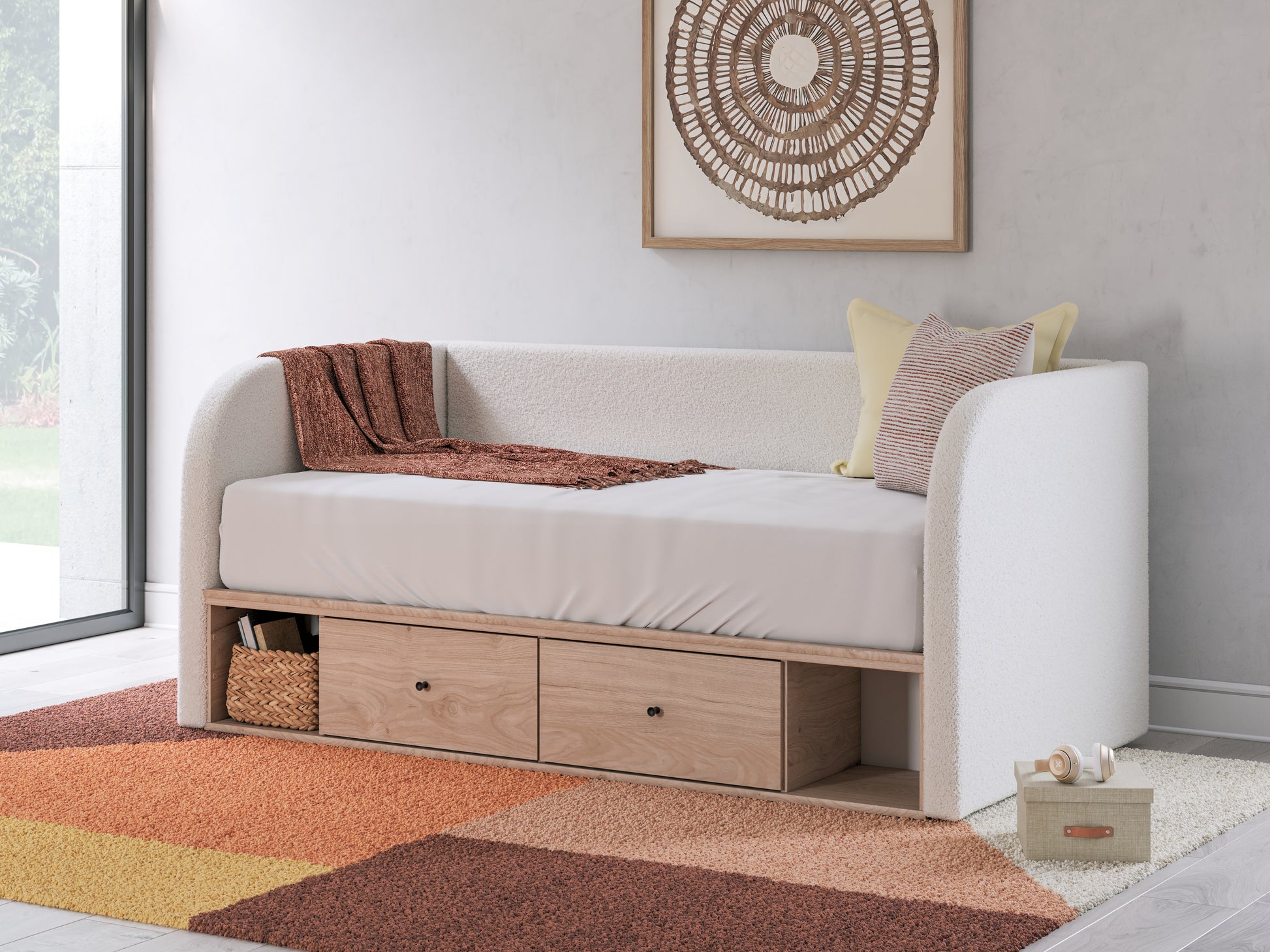 Lakeland Furniture Outlet - Ashley Furniture - Arloster Bedroom - Twin Upholstered Day Bed with Storage - PCB1566B9