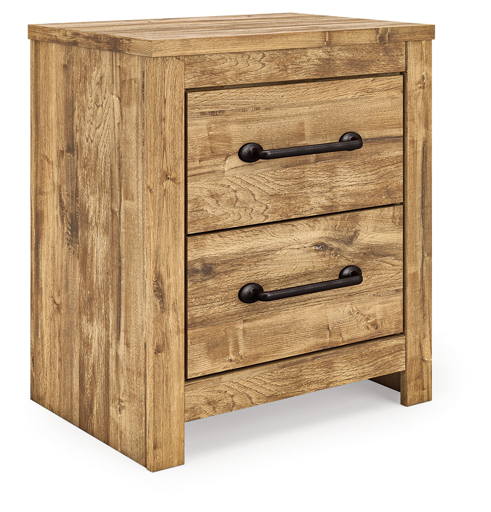 Lakeland Furniture Outlet - Ashley Furniture - Maystonna Bedroom - Two Drawer Night Stand / Brown - PCB1580-92