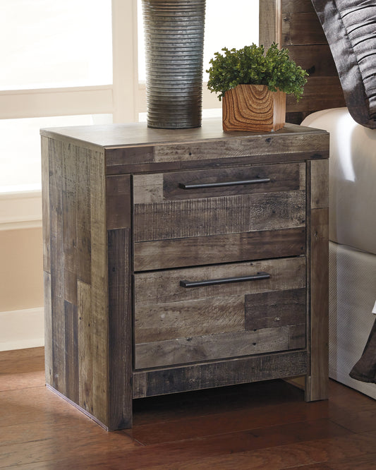Lakeland Furniture Outlet - Ashley Furniture - Derekson Bedroom - Two Drawer Night Stand / Multi Gray - B200-92