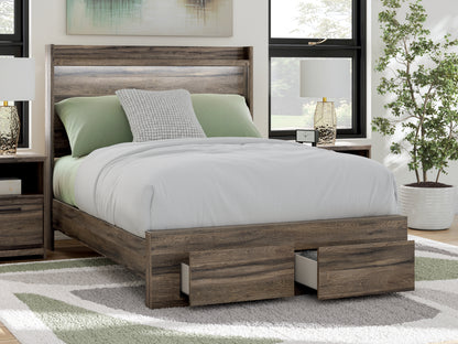 Lakeland Furniture Outlet - Ashley Furniture - Elbrim Bedroom - Full Panel Storage Bed / Brown - PCB2005B10
