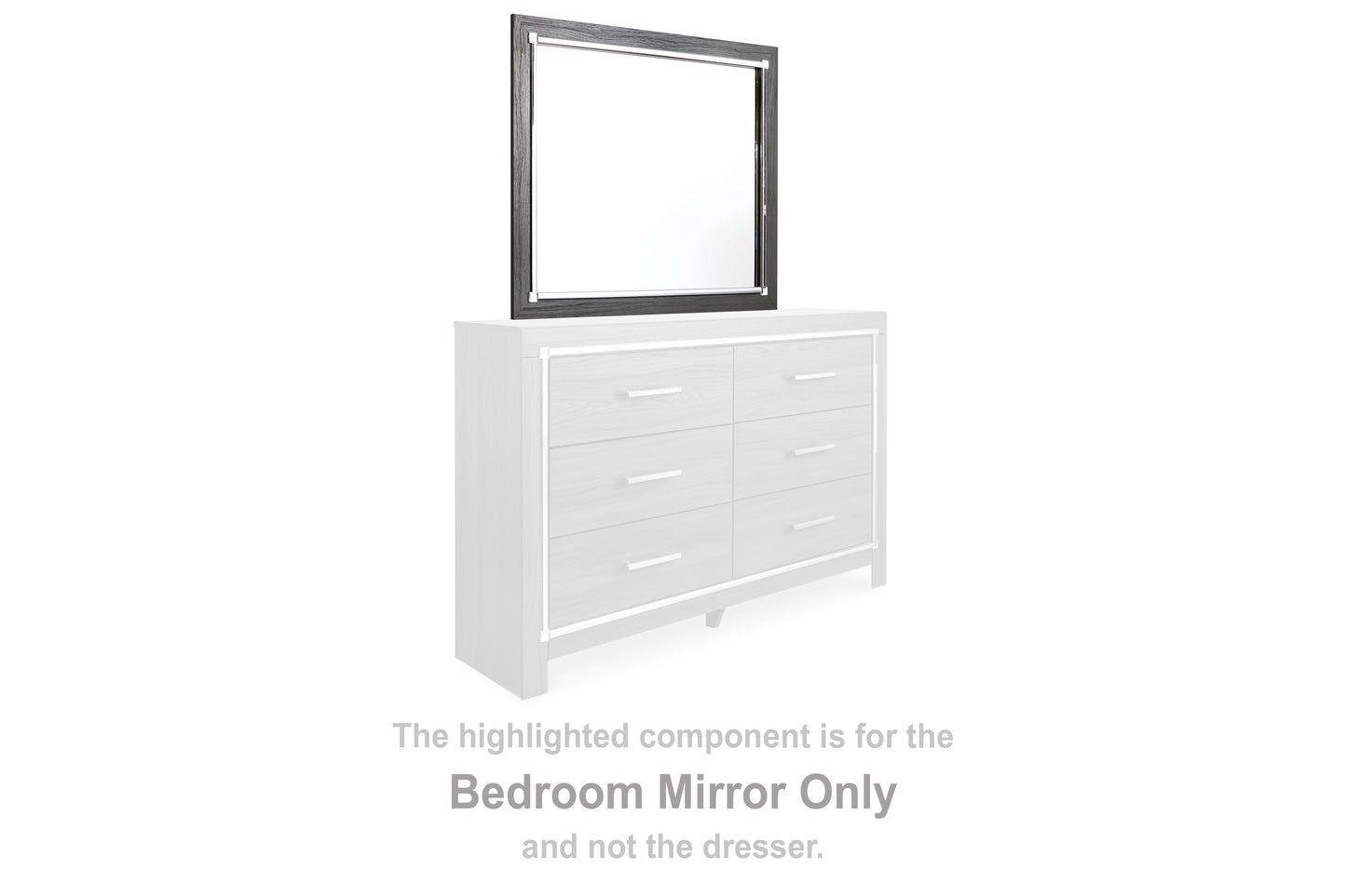 Lakeland Furniture Outlet - Ashley Furniture - Lodanna Bedroom - Bedroom Mirror / Gray - B214-36