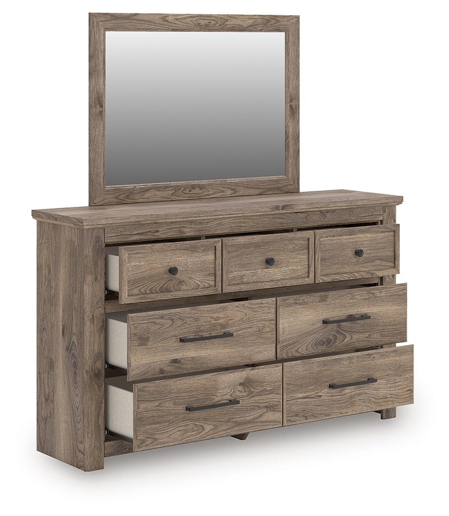Lakeland Furniture Outlet - Ashley Furniture - Rusticott Bedroom - Dresser and Mirror / Brown - PCB2260B1