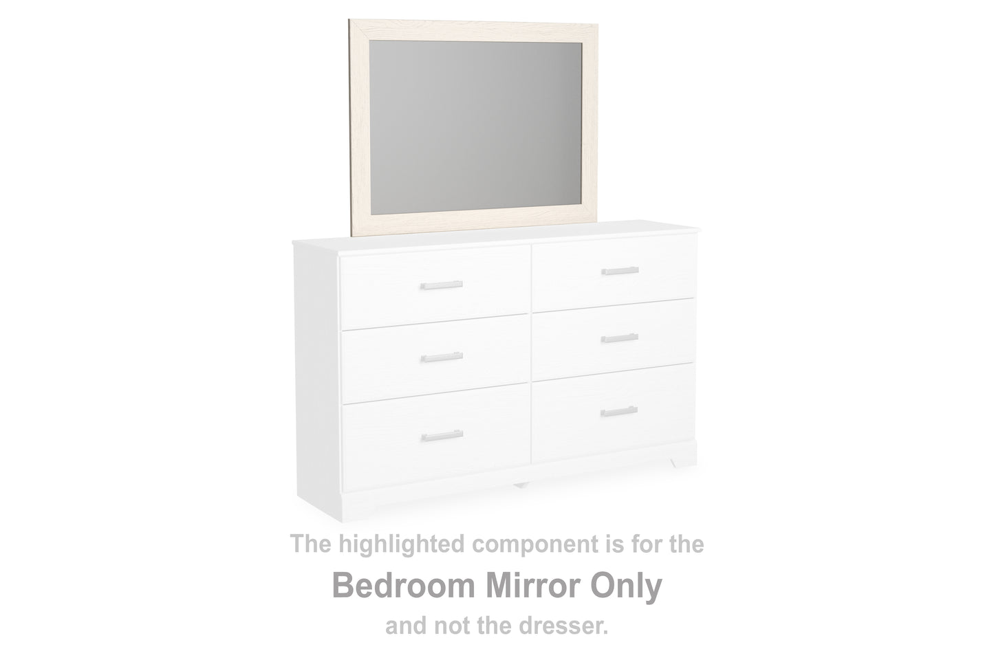 Lakeland Furniture Outlet - Ashley Furniture - Stelsie Bedroom - Bedroom Mirror / White - B2588-36