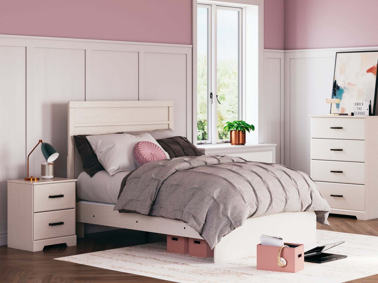 Lakeland Furniture Outlet - Ashley Furniture - Stelsie Bedroom - Full Panel Bed - B2588B4