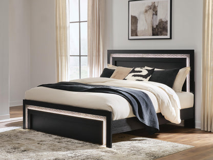 Lakeland Furniture Outlet - Ashley Furniture - Shoralli Bedroom - King Panel Bed / Black - B2611B17