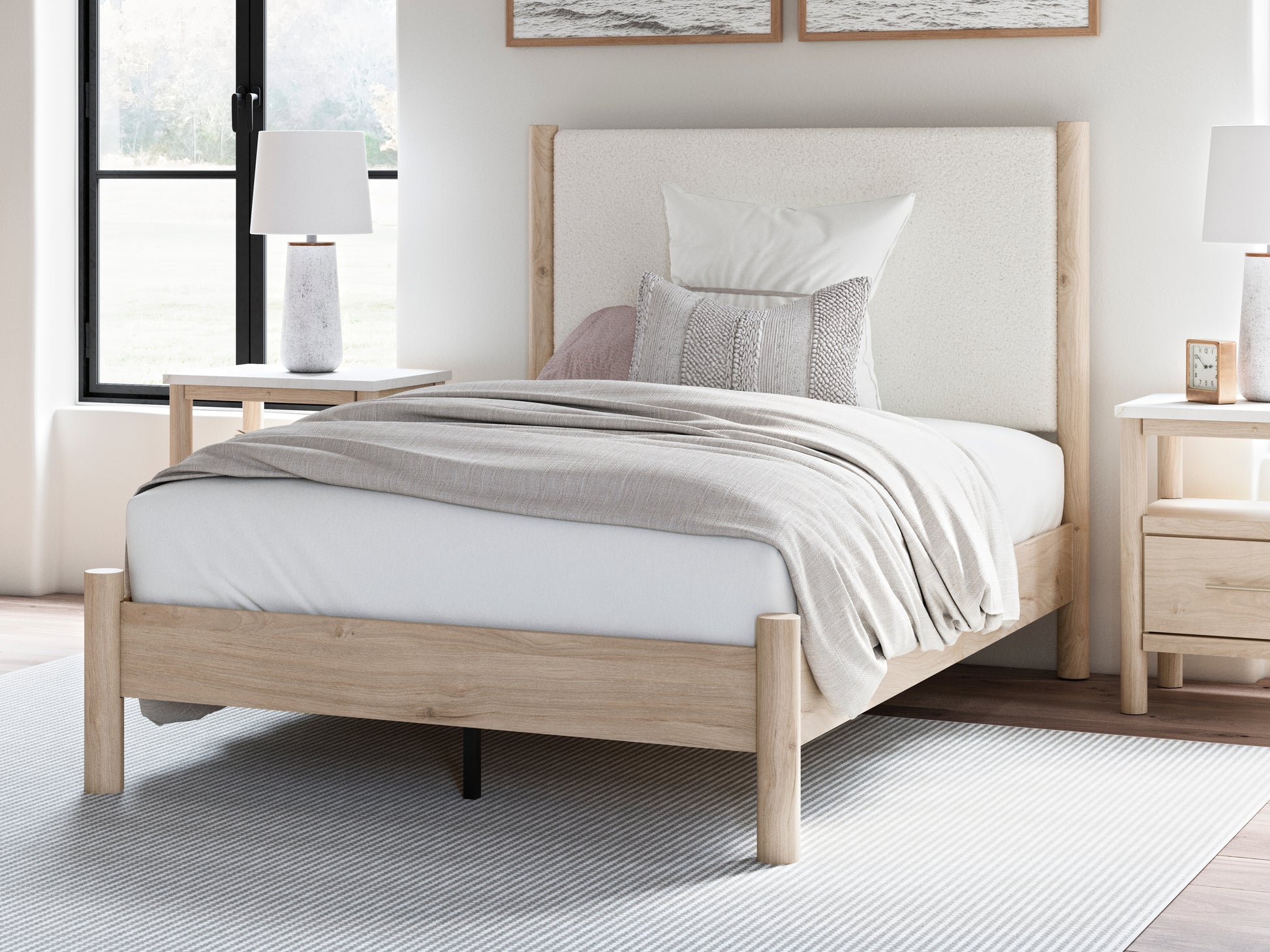 Lakeland Furniture Outlet - Ashley Furniture - Cadmori Bedroom - Full Upholstered Panel Bed - B2615B8