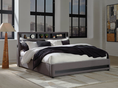 Lakeland Furniture Outlet - Ashley Furniture - Verishaw Bedroom - King Upholstered Bed - PCB2721B21