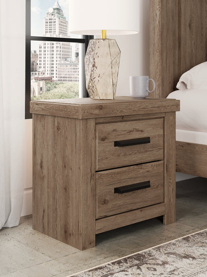 Lakeland Furniture Outlet - Ashley Furniture - Oliandon Bedroom - Two Drawer Night Stand / Light Brown - PCB2844-92