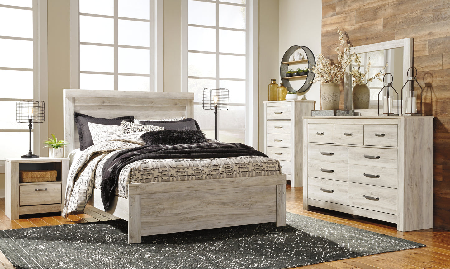Lakeland Furniture Outlet - Ashley Furniture - Bellaby Bedroom - Queen Panel Bed / Whitewash - B331B2
