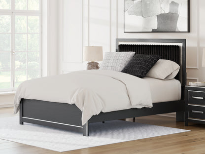 Lakeland Furniture Outlet - Ashley Furniture - Zuraleus Bedroom - Queen Upholstered Platform Bed / Black - PCB3380B2