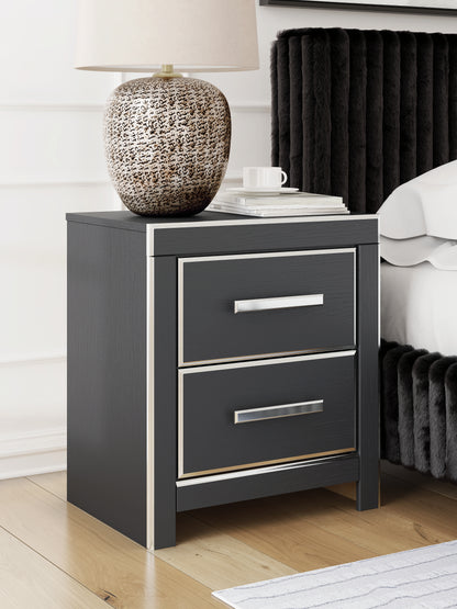 Lakeland Furniture Outlet - Ashley Furniture - Zuraleus Bedroom - Two Drawer Night Stand / Black - PCB3380-92