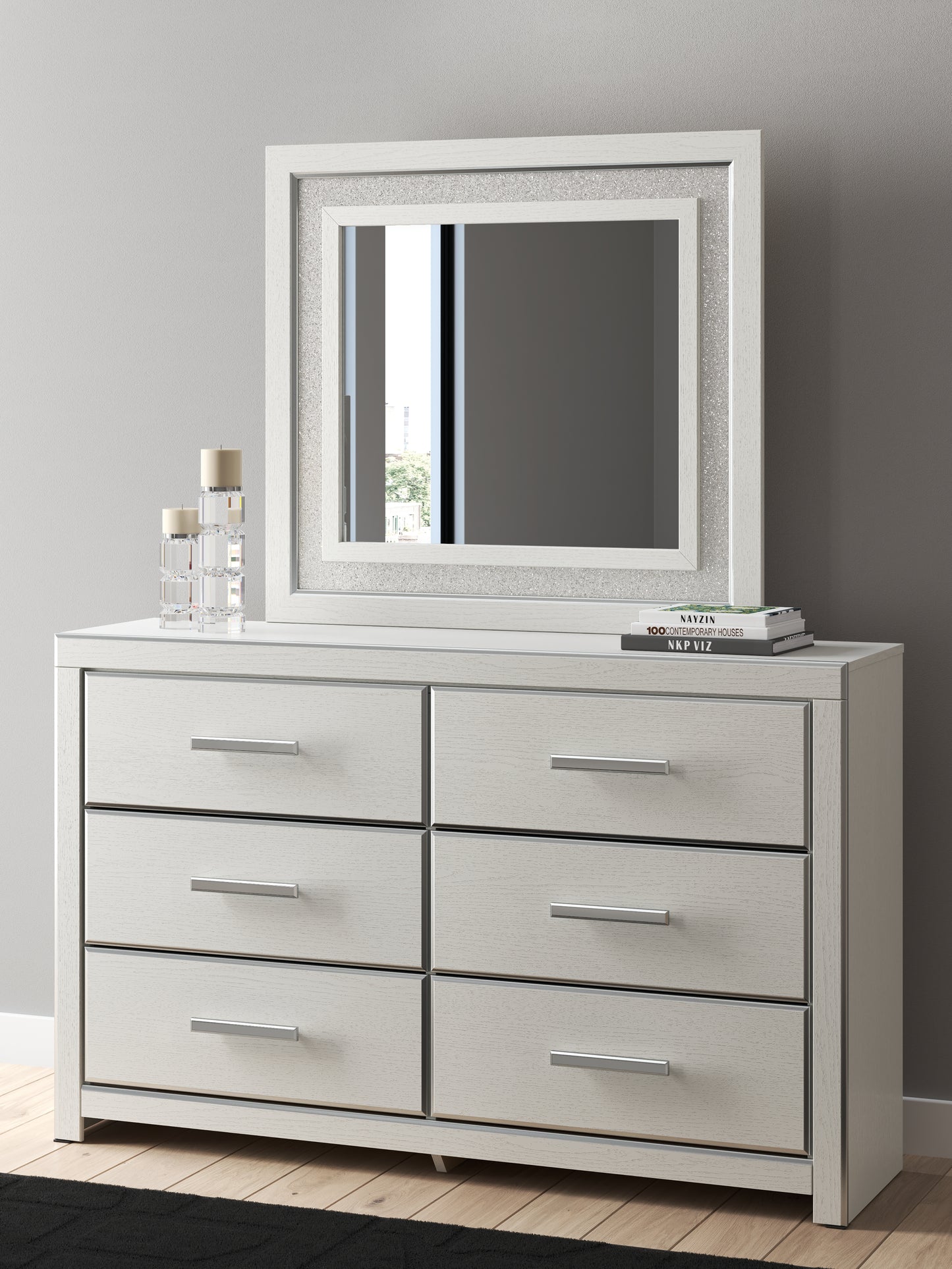 Lakeland Furniture Outlet - Ashley Furniture - Zuraleus Bedroom - Dresser and Mirror / White - PCB3381B1