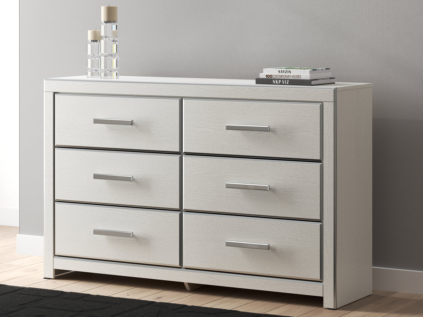 Lakeland Furniture Outlet - Ashley Furniture - Zuraleus Bedroom - Six Drawer Dresser / White - PCB3381-31