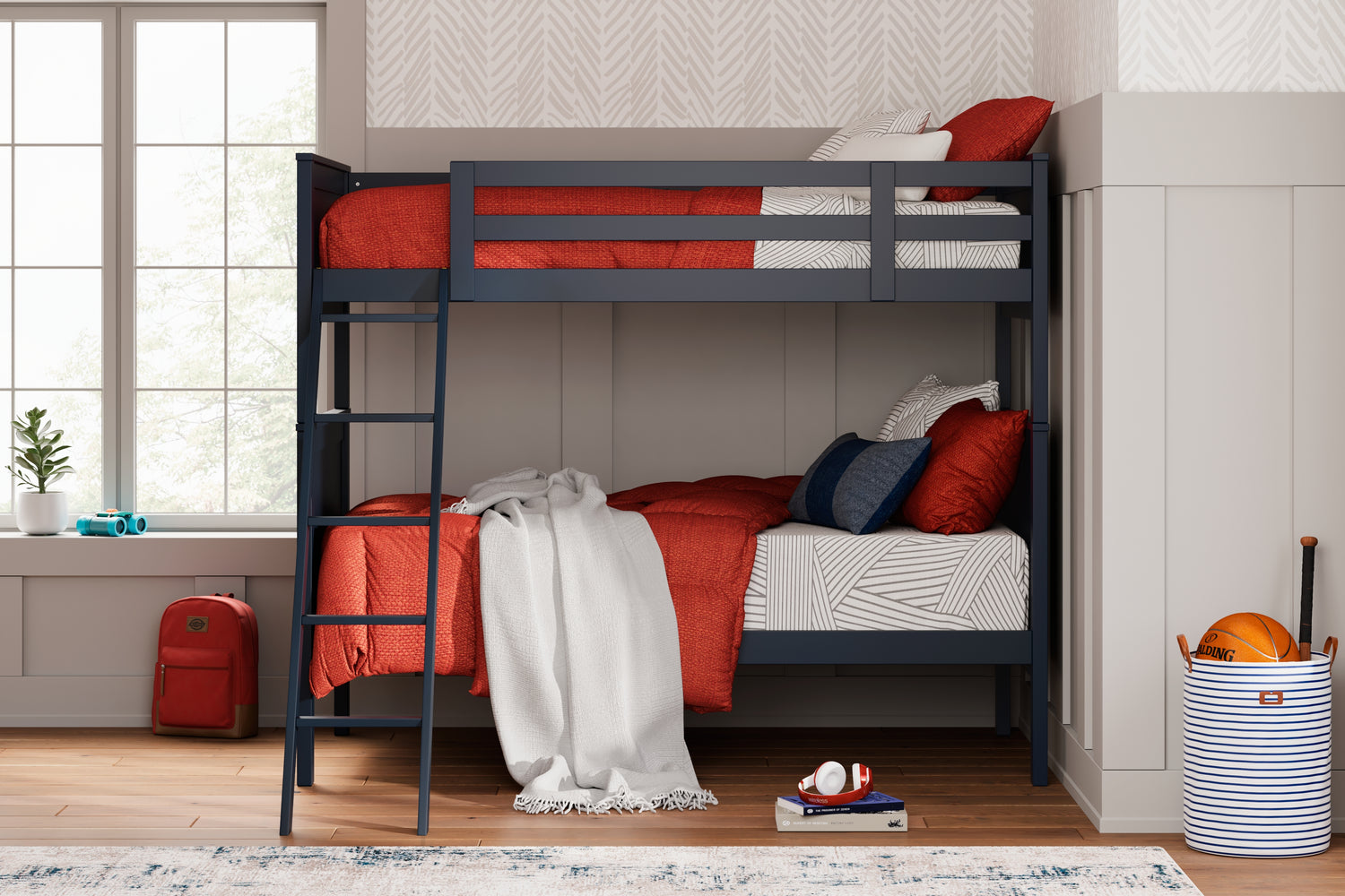 Lakeland Furniture Outlet - Ashley Furniture - Nextonfort Bedroom - Twin over Twin Bunk Bed - B396B2