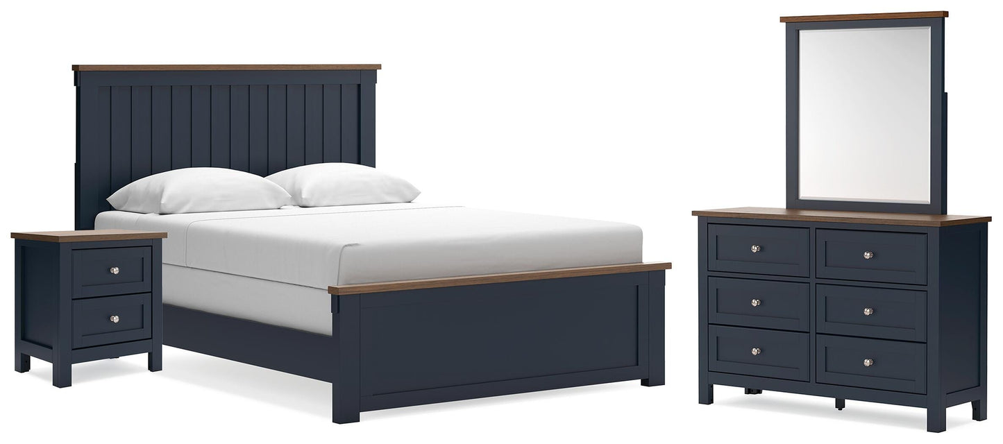Lakeland Furniture Outlet - Ashley Furniture - Landocken Queen Panel Bed, Dresser, Mirror and Nightstand - Queen Panel Bed, Dresser, Mirror and Nightstand - B414B18