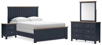 Lakeland Furniture Outlet - Ashley Furniture - Landocken Queen Panel Bed, Dresser, Mirror and Nightstand - Queen Panel Bed, Dresser, Mirror and Nightstand - B414B18