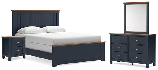 Lakeland Furniture Outlet - Ashley Furniture - Landocken Queen Panel Bed, Dresser, Mirror and Nightstand - Queen Panel Bed, Dresser, Mirror and Nightstand - B414B18