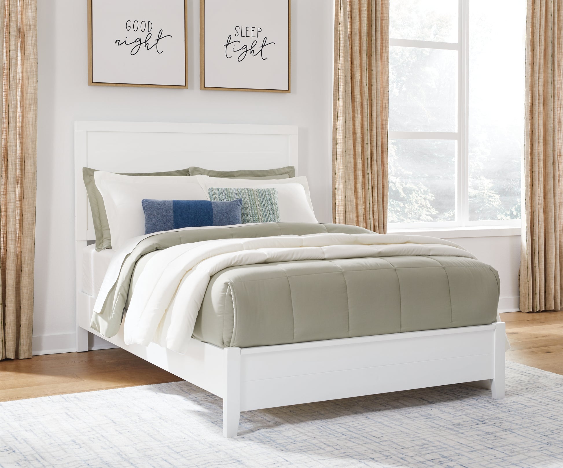 Lakeland Furniture Outlet - Ashley Furniture - Binterglen Bedroom - Full Panel Bed / White - B427B4