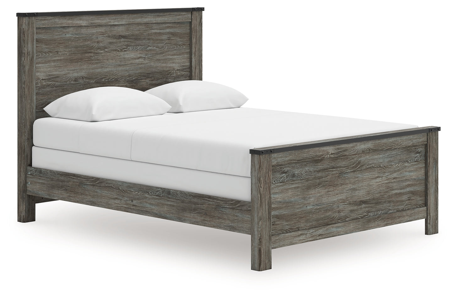 Lakeland Furniture Outlet - Ashley Furniture - Frandern Bedroom - Queen Panel Bed / Black/Gray - B4480B21