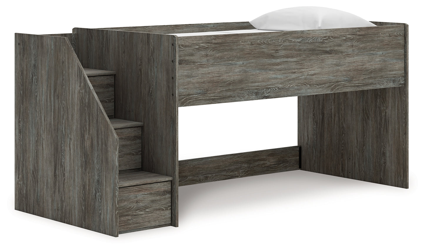 Lakeland Furniture Outlet - Ashley Furniture - Frandern Bedroom - Twin Loft Bed / Gray - B4480B12