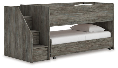 Lakeland Furniture Outlet - Ashley Furniture - Frandern Bedroom - Twin over Twin Loft Bed / Gray - B4480B13