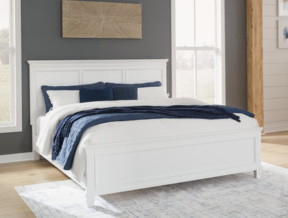 Lakeland Furniture Outlet - Ashley Furniture - Fortman Bedroom - California King Panel Bed / White - B680B5