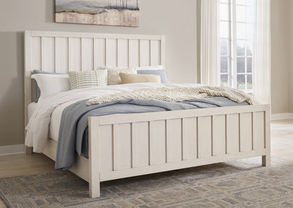 Lakeland Furniture Outlet - Ashley Furniture - Shaybrock Bedroom - California King Panel Bed / Antique White - B683B7