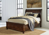 California King Sleigh Storage Bed