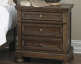 California King Panel Bed with 2 Storage Drawers