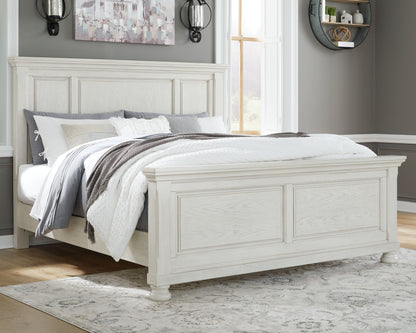 Lakeland Furniture Outlet - Ashley Furniture - Robbinsdale Bedroom - King Panel Bed / Antique White - B742B6