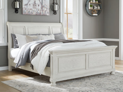 Lakeland Furniture Outlet - Ashley Furniture - Robbinsdale Bedroom - Queen Sleigh Bed / Antique White - B742B23