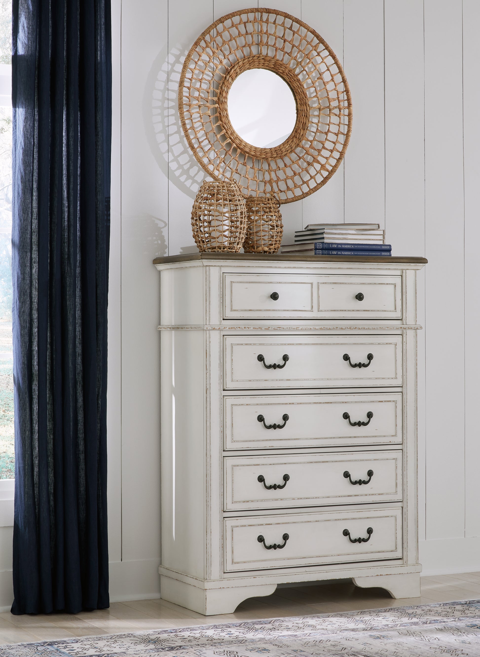 Lakeland Furniture Outlet - Ashley Furniture - Blendon Bedroom - Five Drawer Chest / Two-tone - B747-46