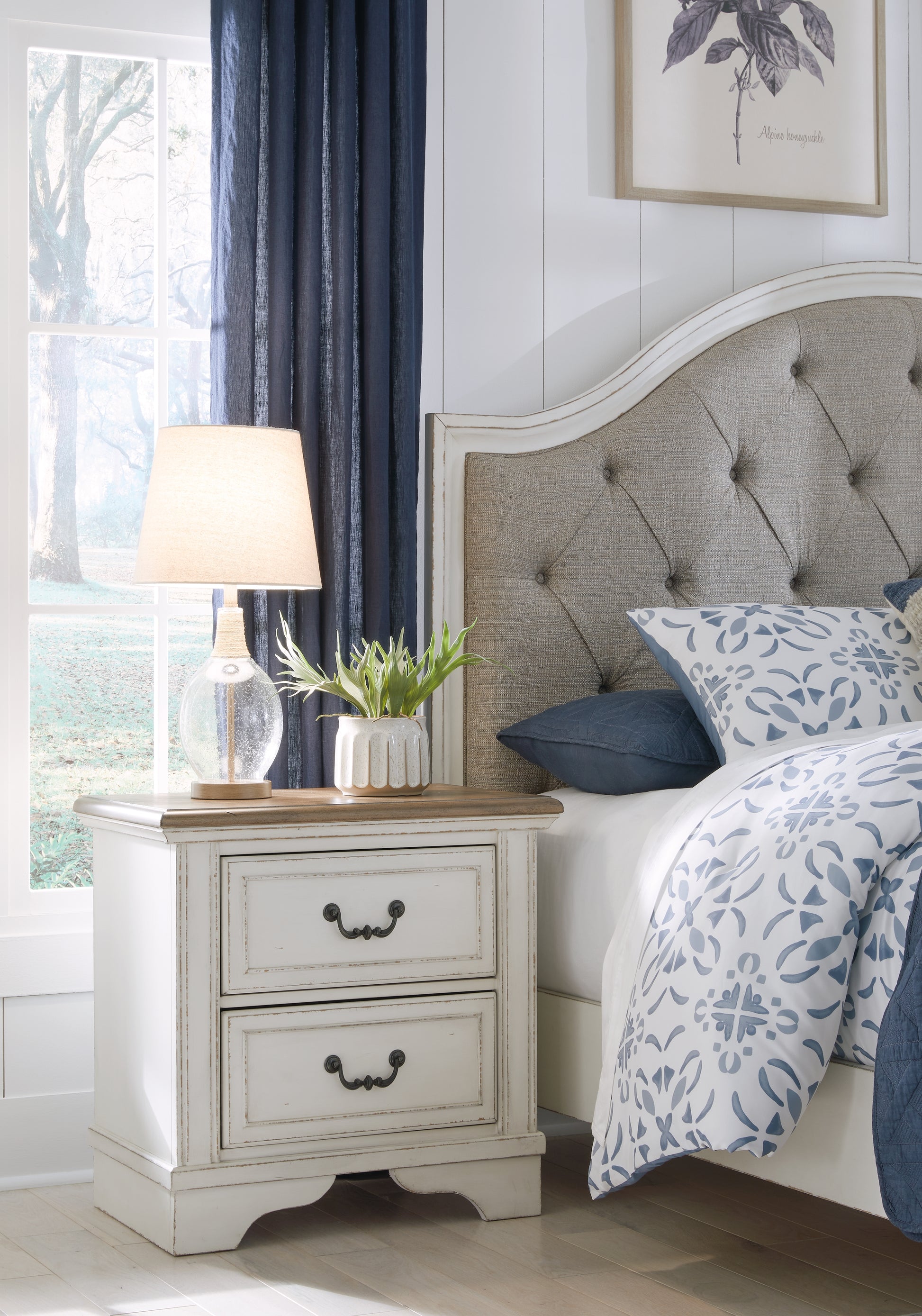 Lakeland Furniture Outlet - Ashley Furniture - Blendon Bedroom - Two Drawer Night Stand / Two-tone - B747-92