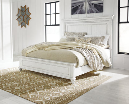 Lakeland Furniture Outlet - Ashley Furniture - Kanwyn Bedroom - Queen Panel Bed / Whitewash - B777B2