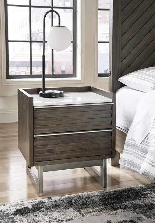Lakeland Furniture Outlet - Ashley Furniture - Arkenton Bedroom - Two Drawer Night Stand - B786-92
