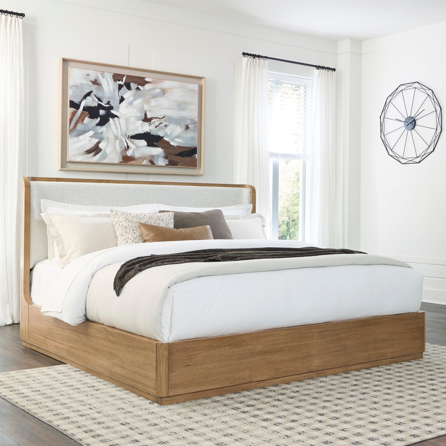 Lakeland Furniture Outlet - Ashley Furniture - Pamaria Bedroom - California King Upholstered Panel Bed - PCB802B8