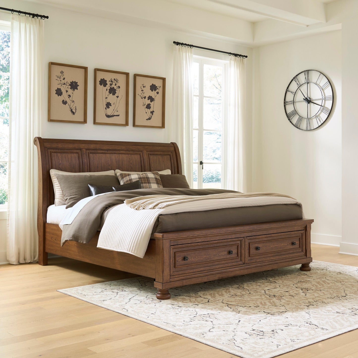 Lakeland Furniture Outlet - Ashley Furniture - Zackaryn Bedroom - California King Sleigh Storage Bed - PCB807B9