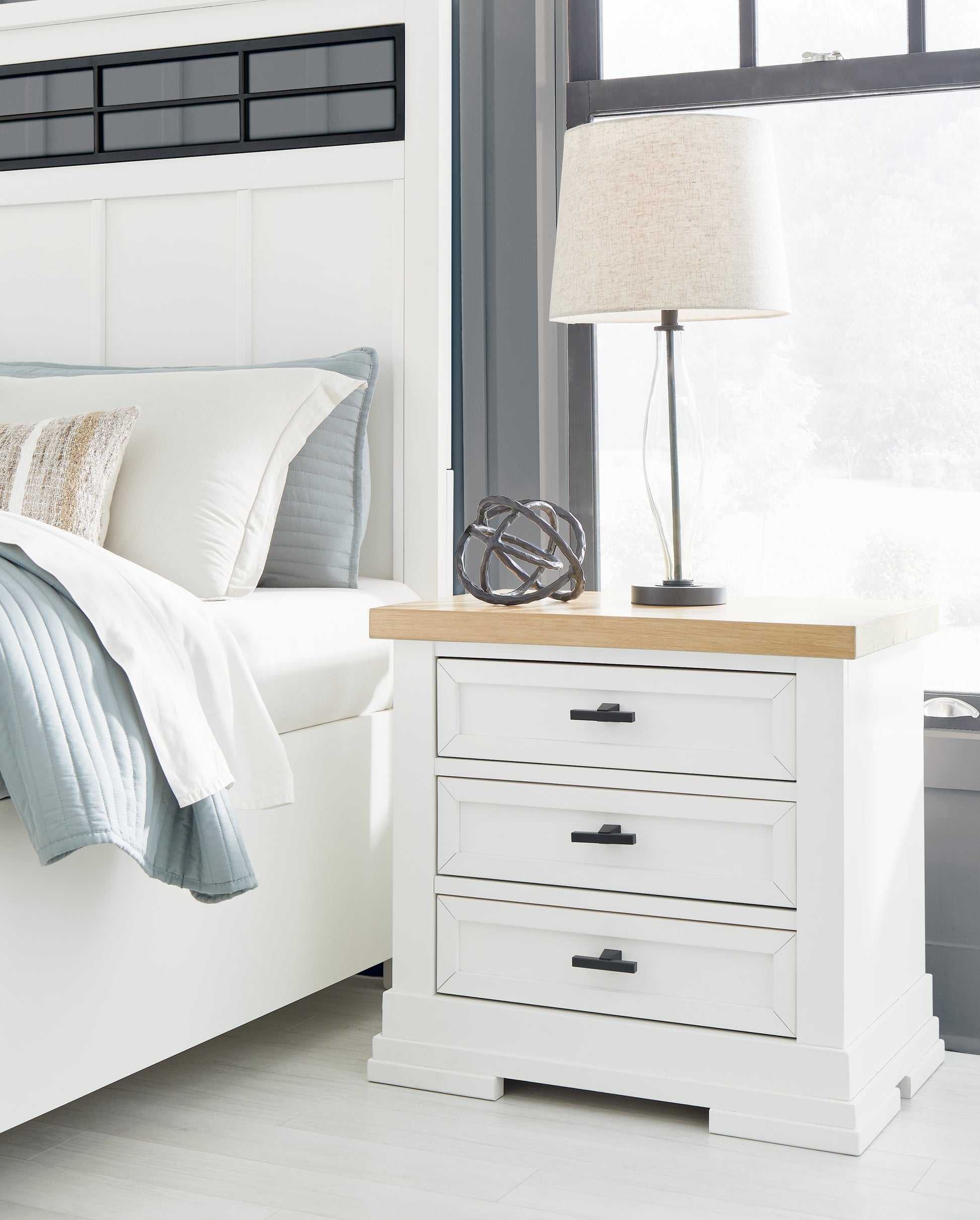 Lakeland Furniture Outlet - Ashley Furniture - Ashbryn Bedroom - Three Drawer Night Stand - B844-93