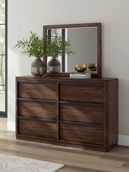 Lakeland Furniture Outlet - Ashley Furniture - Dilenno Bedroom - Dresser and Mirror / Dark Brown - PCB857B1